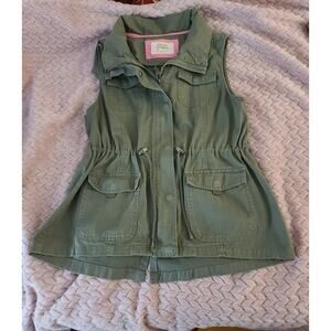 Ashley by 26 International Outerwear Women's Army Green Vest SZ L